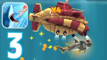 Hungry Shark Evolution - Gameplay Walkthrough Part 3 - Hammerhead Shark (iOS, Android)