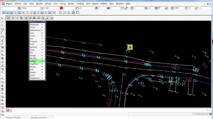 12d Model Survey - 16.0 Using The CAD Edits In 12d