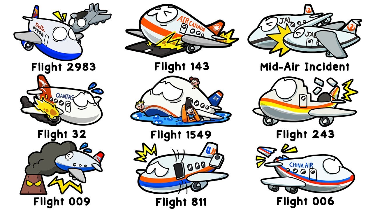 Все шокирующие авиационные происшествия, описанные за 13 минут