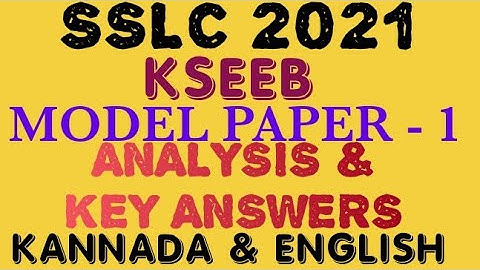 @dvsmath sslc 2021modelquestionpaper maths Question pattern model question paper key answers