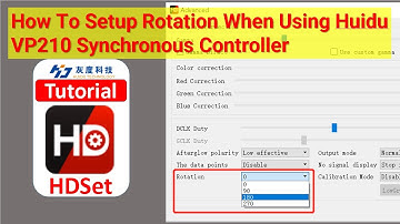 How To Setup Rotation When Using Huidu VP210 Synchronous Controller