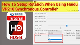 How To Setup Rotation When Using Huidu VP210 Synchronous Controller screenshot 5