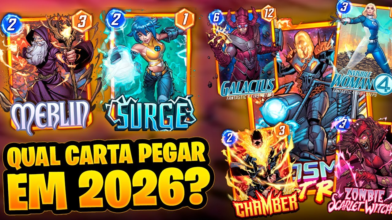MELHORES CARTAS e MELHORES DECKS PRA VOCÊ MONTAR NO MARVEL SNAP em 2026