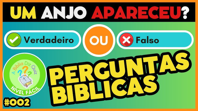 100 Perguntas Bíblicas: Quiz (nível fácil) - Bíblia