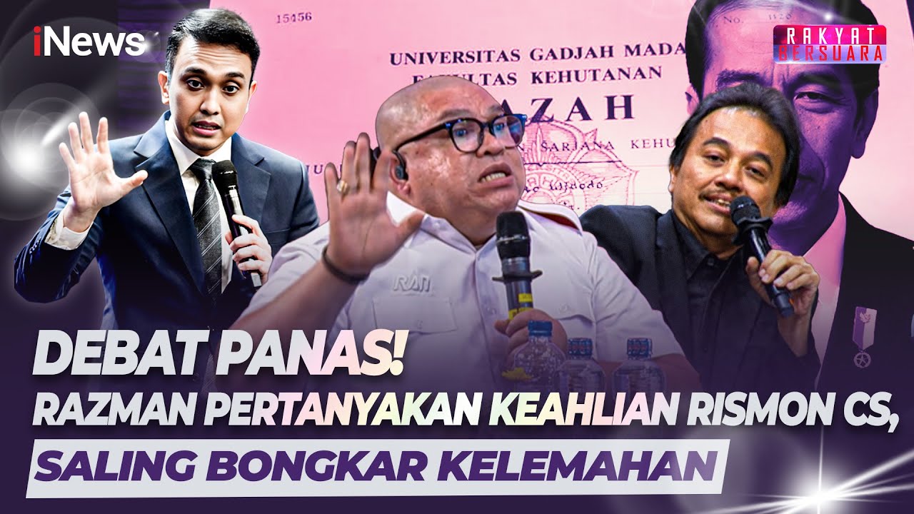 Debat Panas! Razman Pertanyakan Keahlian Rismon CS, Saling Bongkar Kelemahan | Rakyat Bersuara