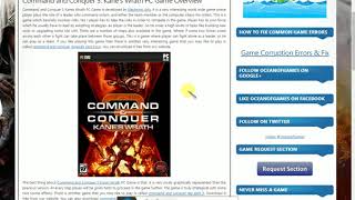 How to download  command and conquer 3 Kane Wrath
