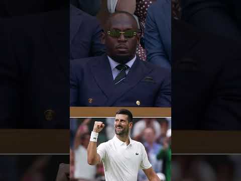 Fastest man alive enjoying some tennis at Wimbledon 🔥