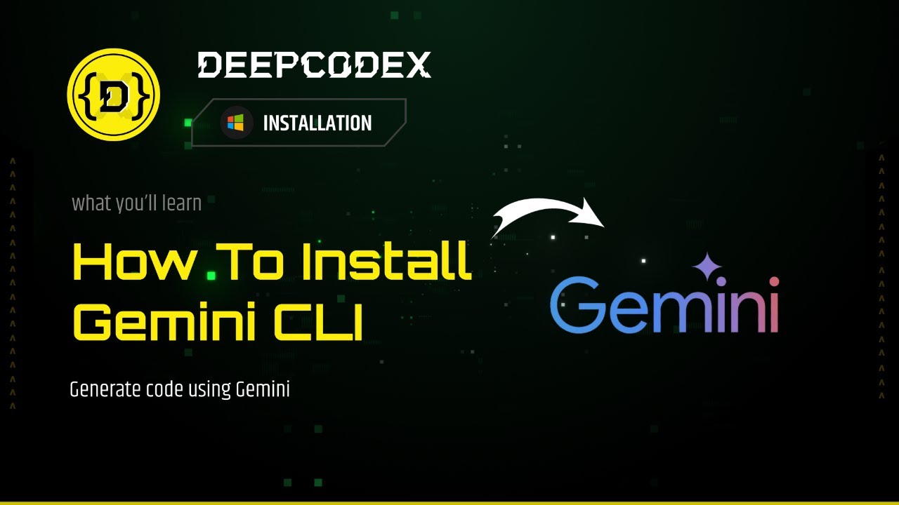 How to install & use gemini cli - YouTube