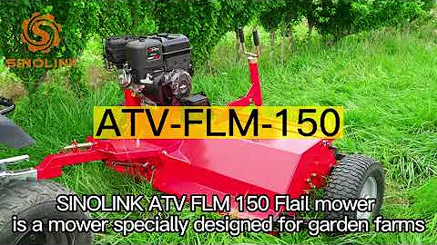 SINOLINK ATV/Quad Bike Tow Behind Flail Mower/Topper with Briggs & Stratton E-start engine