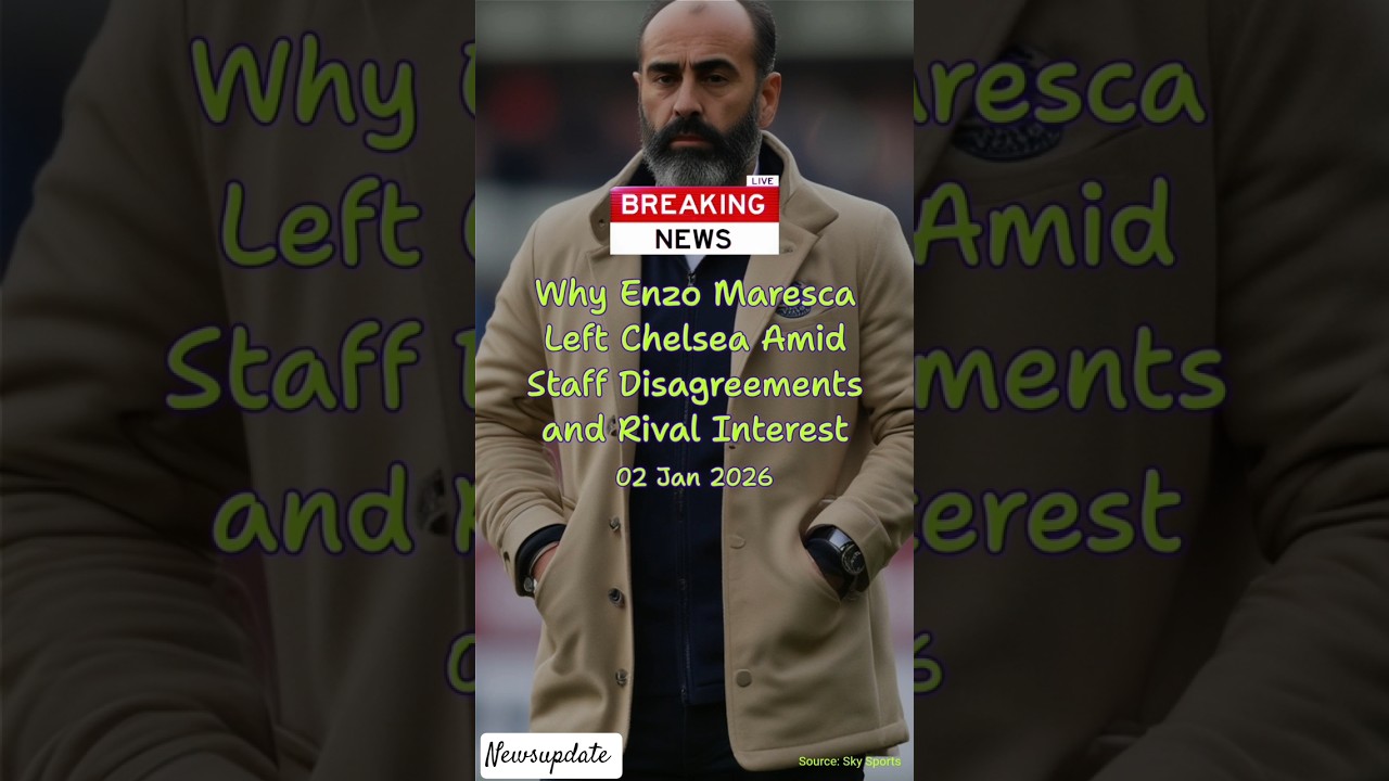 Why Enzo Maresca Left Chelsea Amid Staff Disagreements and Rival Interest.