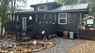 Step Back in Time with our Amish Built Tiny home “The Charleston” with a Toilet Upstairs?! 🚽😲🏘️
