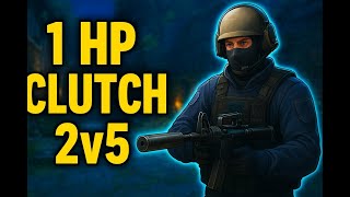 1 HP… 5 Enemies… No Problem. 🔥 (CS2 Faceit)