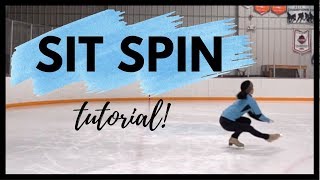 How to do a SIT SPIN in Figure Skating