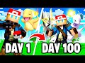 I Spent 100 Days in MINECRAFT PIXELMON… Here’s What Happened