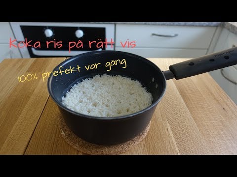 Koka ris på rätt vis