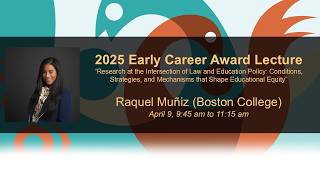 2025 Early Career Award Lecture - Raquel Muñiz