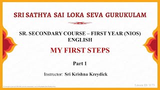 Sr Secondaryniosenglishmy First Stepssri Krishna Kreydickpart 1 Of 4