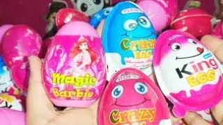surprise egg toys unboxing |  egg opening with Disney princess, kinder joy
