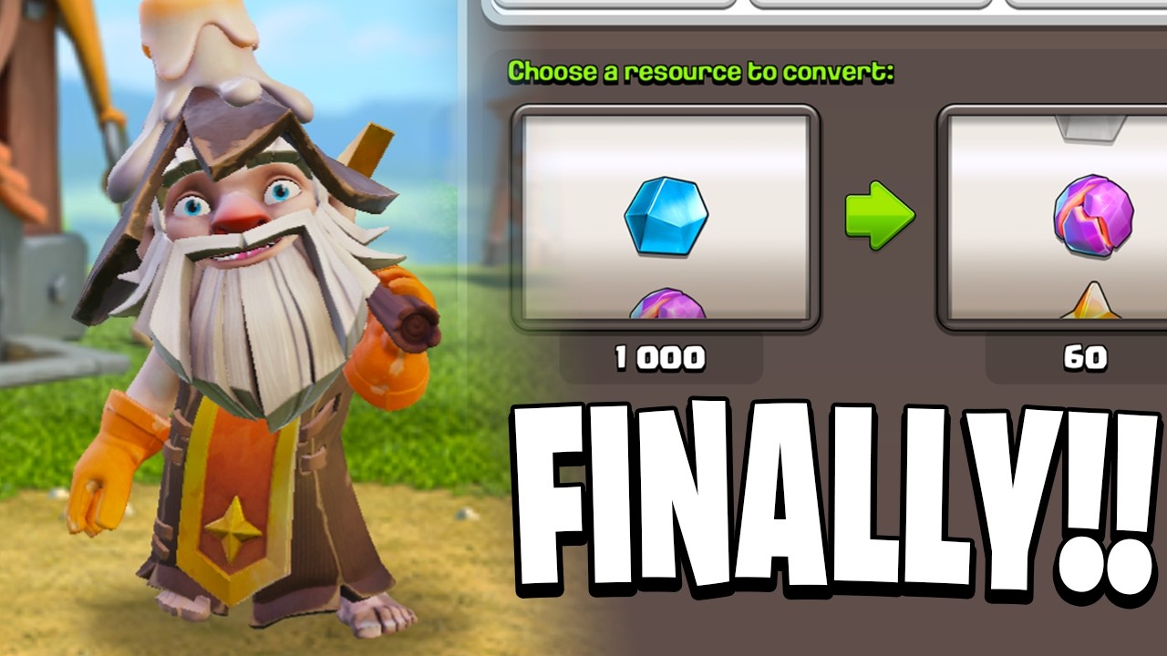 WE'RE GETTING AN ORE CONVERTING HELPER! (Clash of Clans)