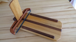 Home Built Bread Board And Knife Built From Back Yard Trees