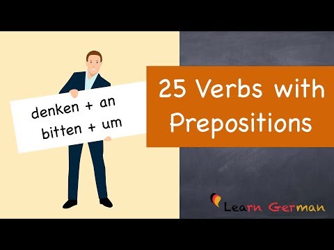 Learn German | German for daily use | 25 Verbs with prepositions | A2 | B1