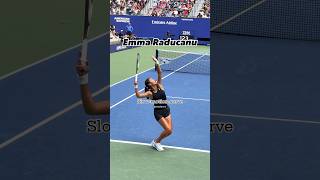 Emma Raducanu slow-motion serve 🚀 🎾 #emmaraducanu #raducanu #tennis