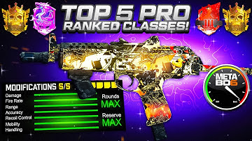 NEW TOP 5 *UPDATED* Pro Meta Best Ranked Play Classes BO6 Season 6 💥 CDL Best Class Setups Loadouts