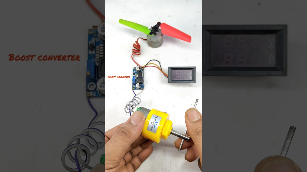 "DIY Hand Powered Generator Using DC Motor – Voltage & Amp Test!"