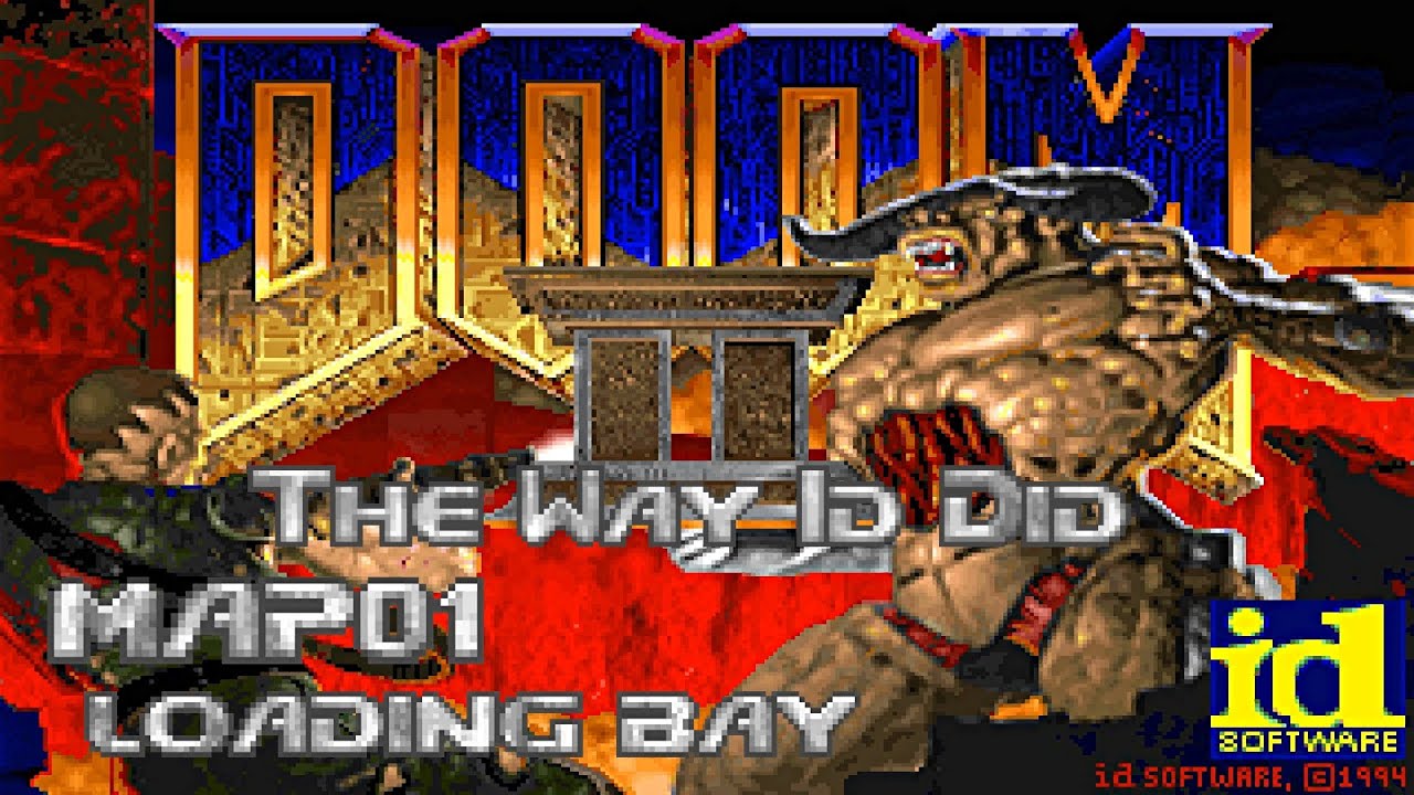 Doom 2 the Way id Did - Map01: Loading Bay (100%) [DOSBox] - YouTube