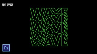Tutorial Wave Text Effect | Photoshop Tutorial