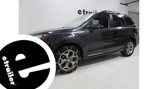 etrailer | DIY Install: Titan Chain Snow Tire Chains on your 2018 Subaru Forester