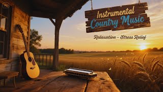 Soothing Country Music | Sad Harmonica Instrumental for Stress Relief