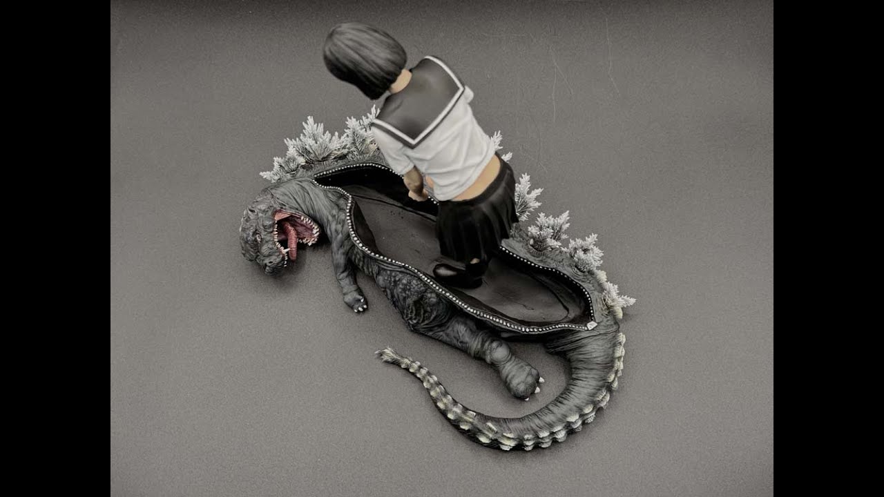 ArtStation - Godzilla Girl Art Statue (One-Off) ゴジラの少女 完成品
