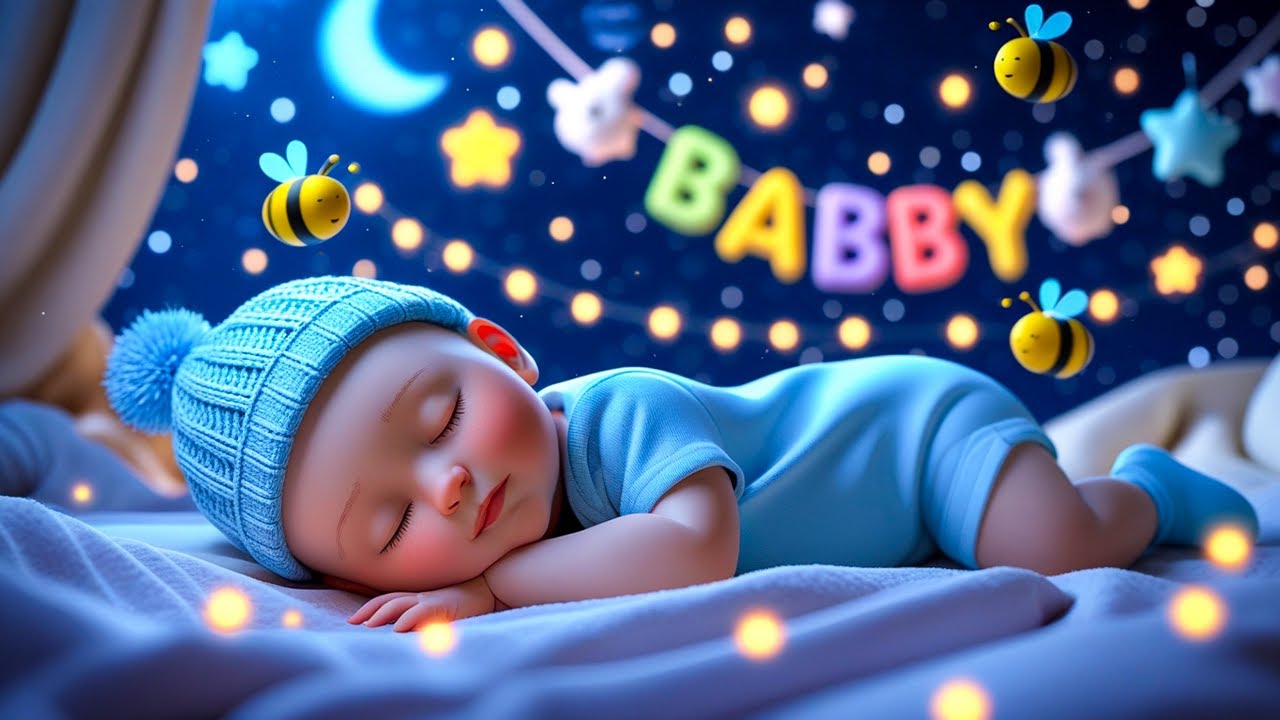 Baby Sleep Music 🎵 Mozart & Brahms Lullaby 🌙 Calming Music for Deep, Safe & Restful Baby Sleep