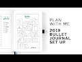 bullet journal plan with me 2019 💚