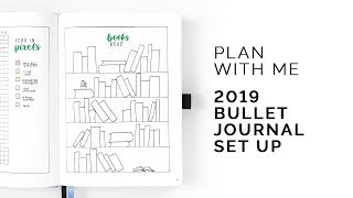 bullet journal plan with me 2019 💚 @studyquill