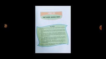 Map Work | Class 9| ICSE BOARD|Part 1