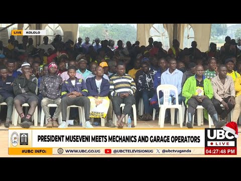 LIVE PRESIDENT MUSEVENI MEETS MECHANICS AND GARAGE OPERATORS AT KOLOLO DECEMBER 28 2025