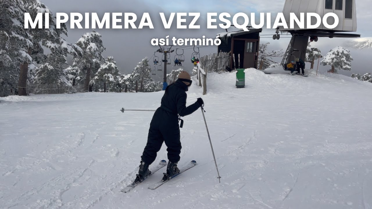 VLOG | Fuimos a esquiar por primera vez y no volveremos a repetir ⛷️😭 | Nuestro viaje a Navacerrada