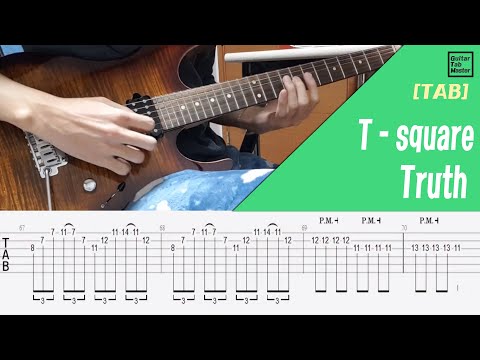 [TAB / Lv.6] T square - Truth │ Guitar solo