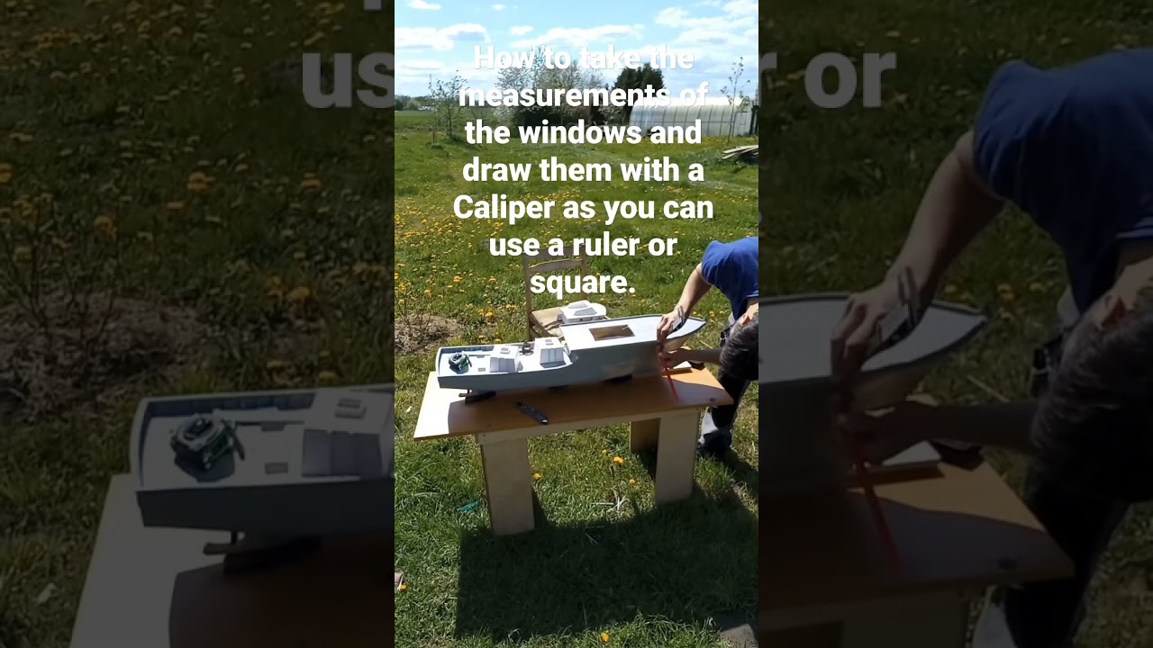 Modelboat How to take the measurements of the windows.