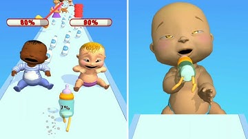 Baby Bottle Run Game All Laval Pro Gameplay Android, iOS Walkthrough New Game BBR2