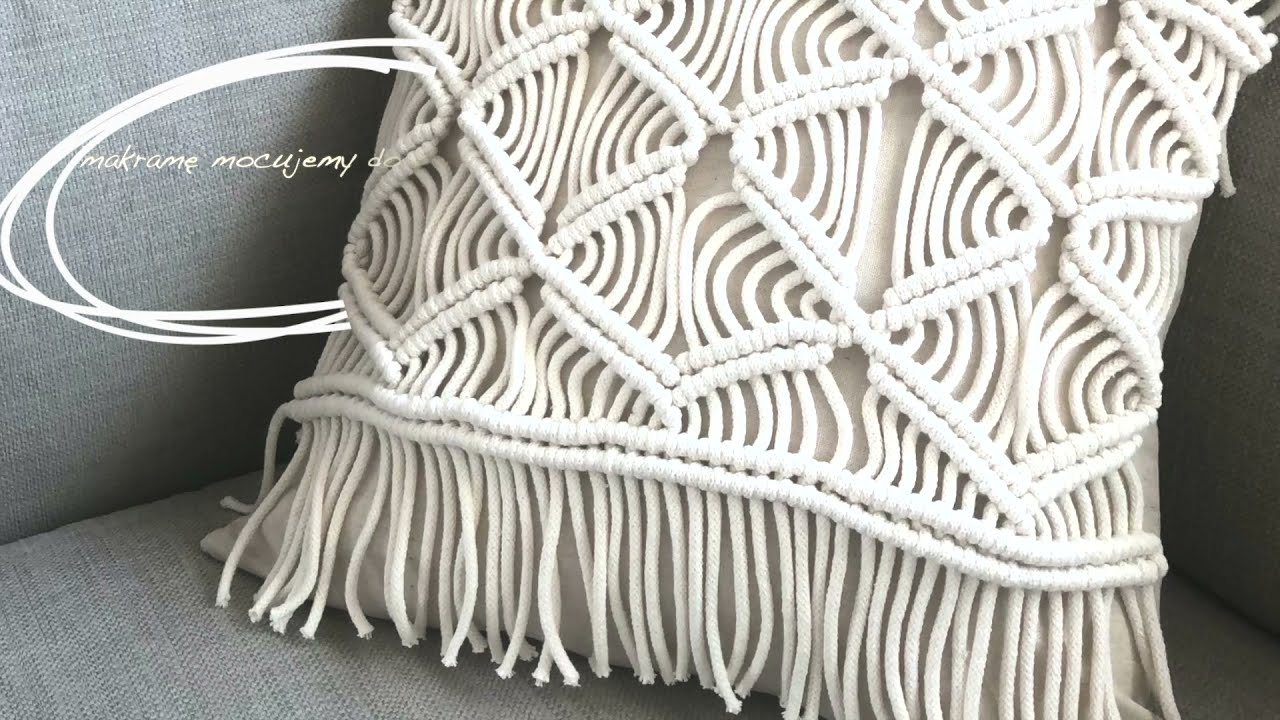 Makramowa poduszka w stylu boho | Makrama dla początkujących | Macrame pillow