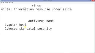 whait is antivirus types of antivirus