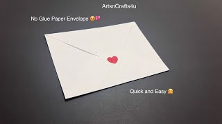 Full Tutorial : Perfect envelope / No glue / Quick and Easy