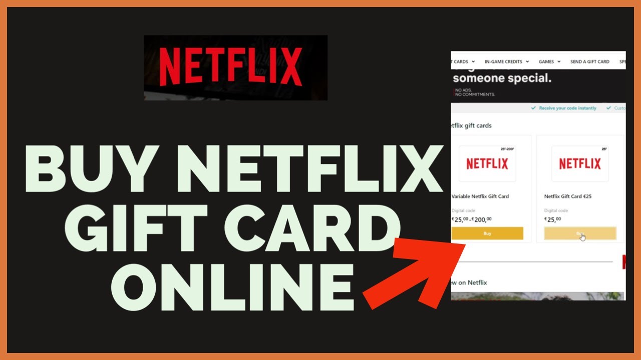 How To Buy Netflix Gift Card Online Netflix Tutorial 2022 YouTube