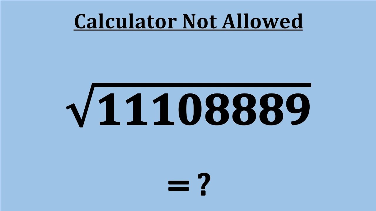 Nice Square Root Simplification Math Problem | A tricky maths problems ...