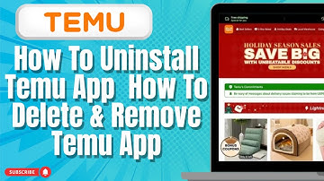 How To Uninstall Temu App  How To Delete & Remove Temu App