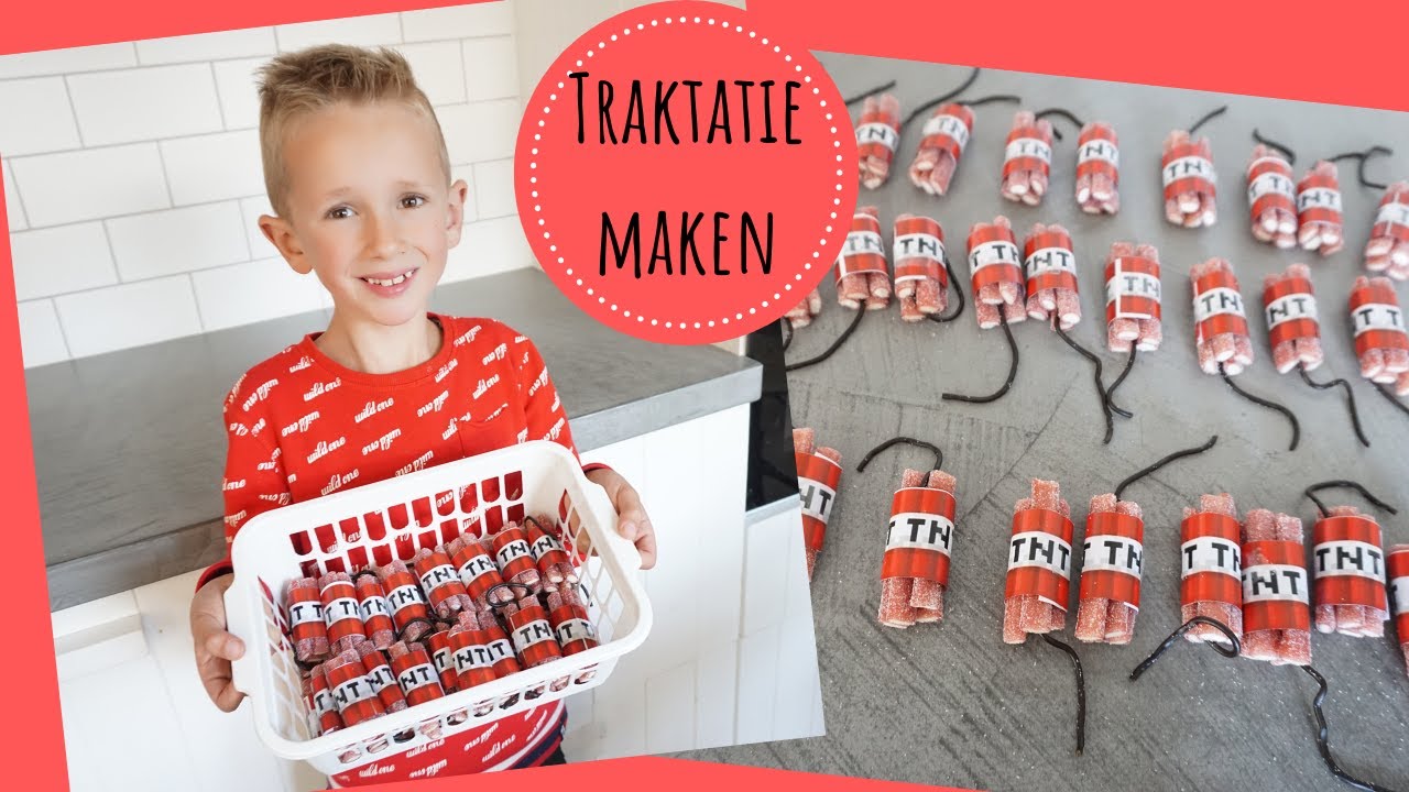 Ongebruikt TRAKTATIE MAKEN - MINECRAFT TNT - JONGEN 8 JAAR (trakteren VE-43