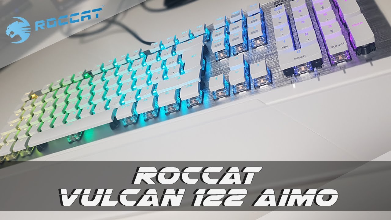 ROCCAT Vulcan 122 - Clavier de Jeu Blanc, Gaming mécanique RGB